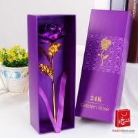 24k Purple Rose Flower Gift - Big Rose with Gift Box